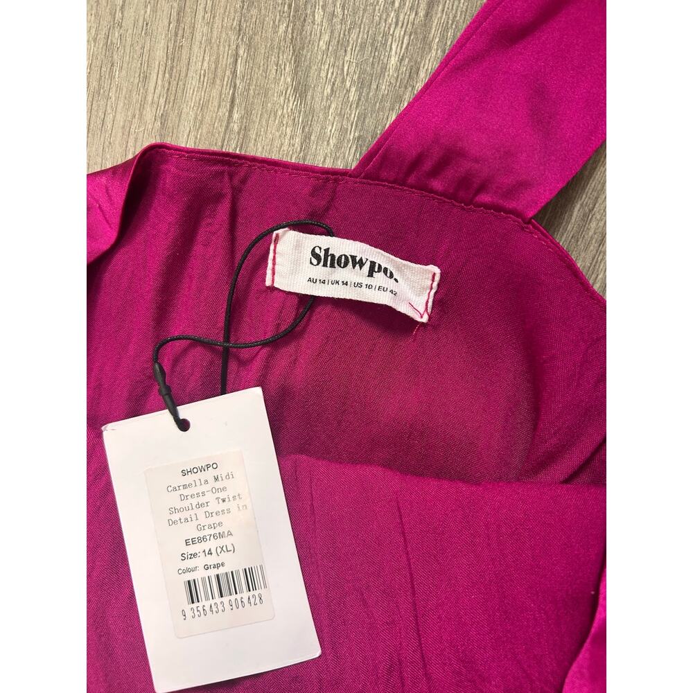 New Showpo Carmella Midi Dress One Shoulder Dress Size Medium MSRP $119 - Picture 7 of 7